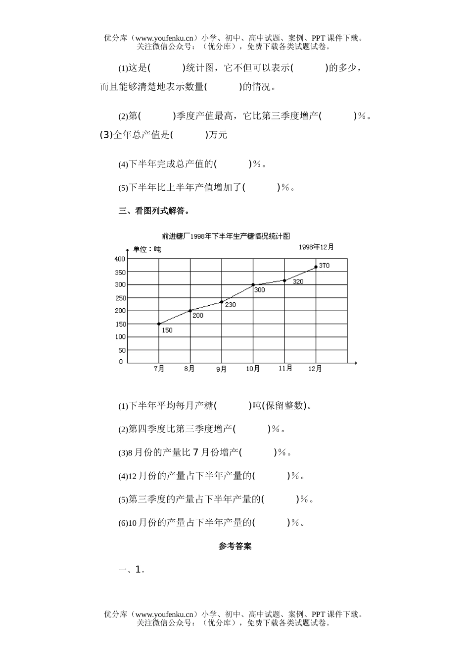 小学六年级数学综合能力训练2试卷_第3页