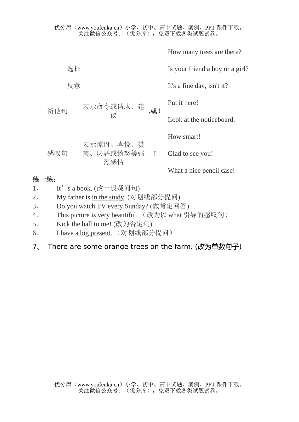 小学六年级英语牛津版分类复习汇总之特殊疑问词试卷_第3页