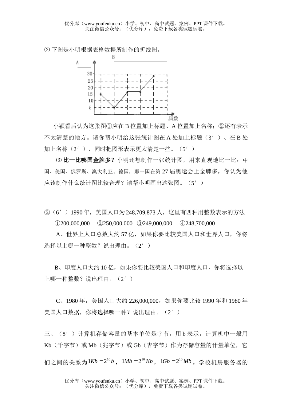 初中七年级数学七下第三章试卷_第3页