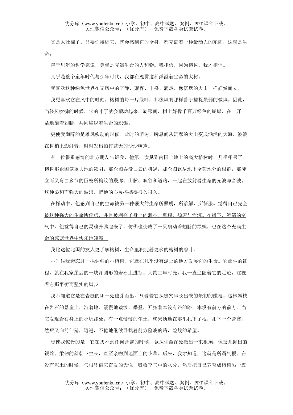 初中七年级语文人教版上册期中考试卷_第3页