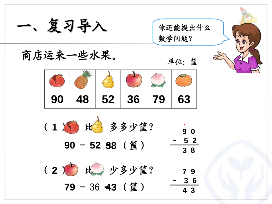 《解决问题》100以内的加法和减法PPT课件[人教版二年级数学]_第2页