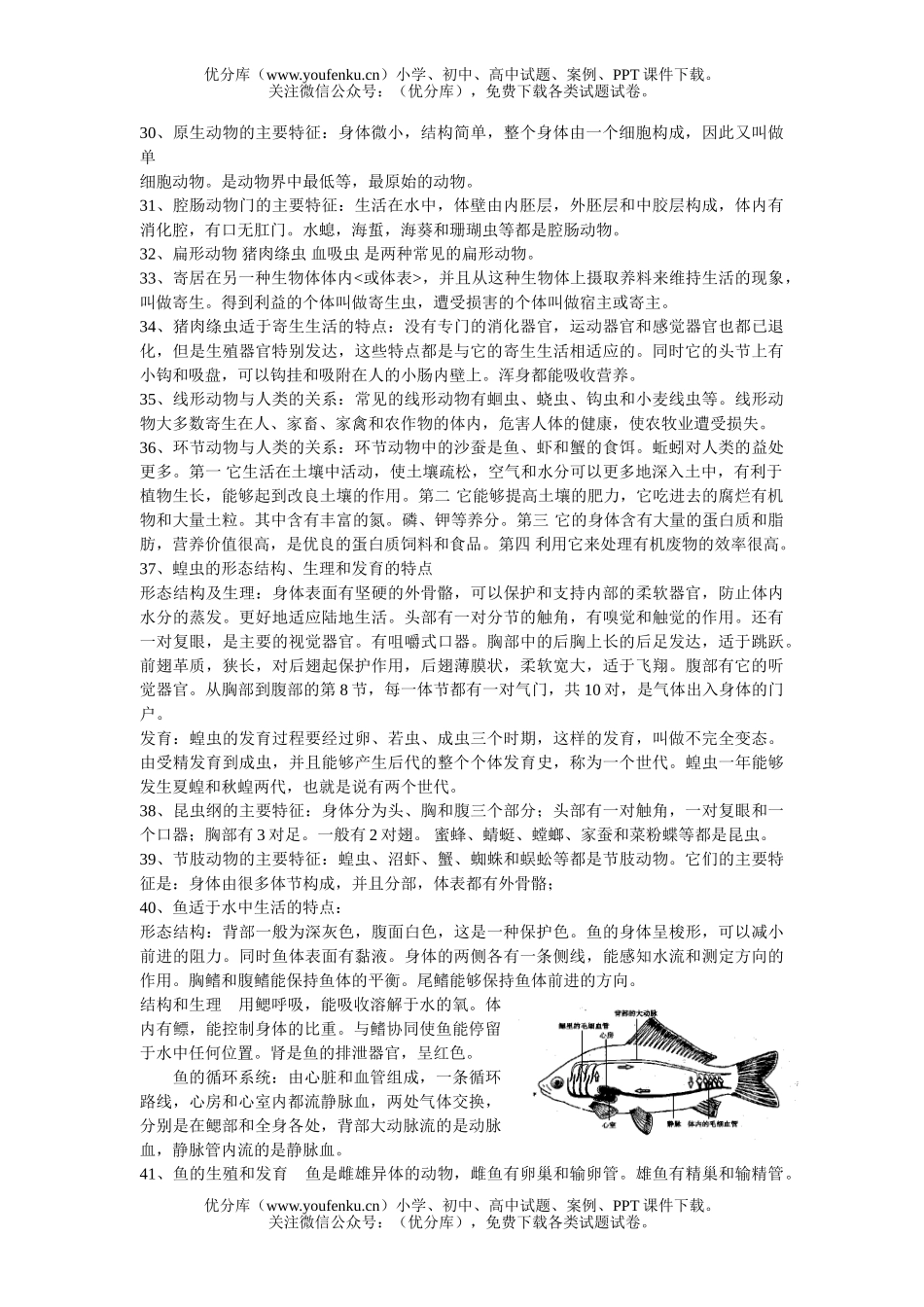 初中九年级生物中考知识复习试卷_第3页