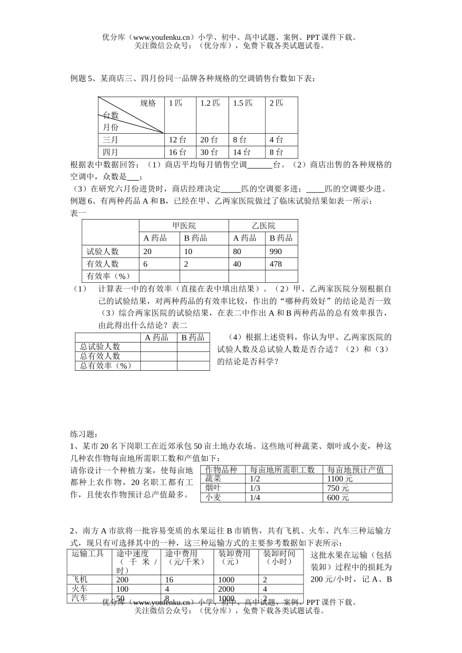 初中数学中考2006-2007中考表格信息题试卷_第2页
