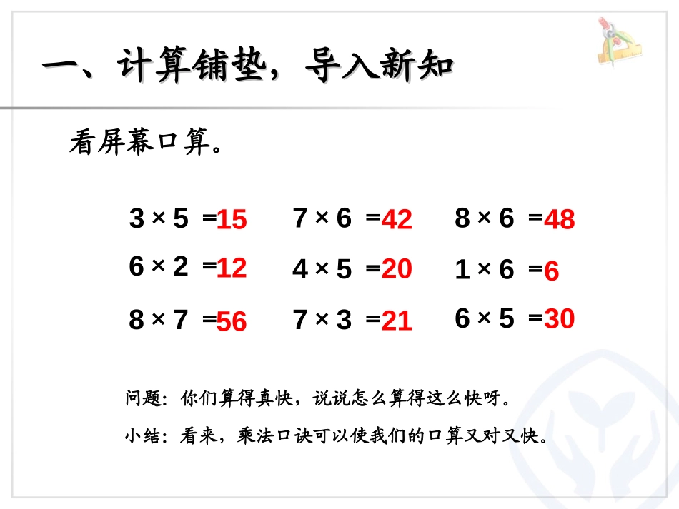 《解决问题》表内乘法二PPT课件[人教版二年级数学上册]_第2页