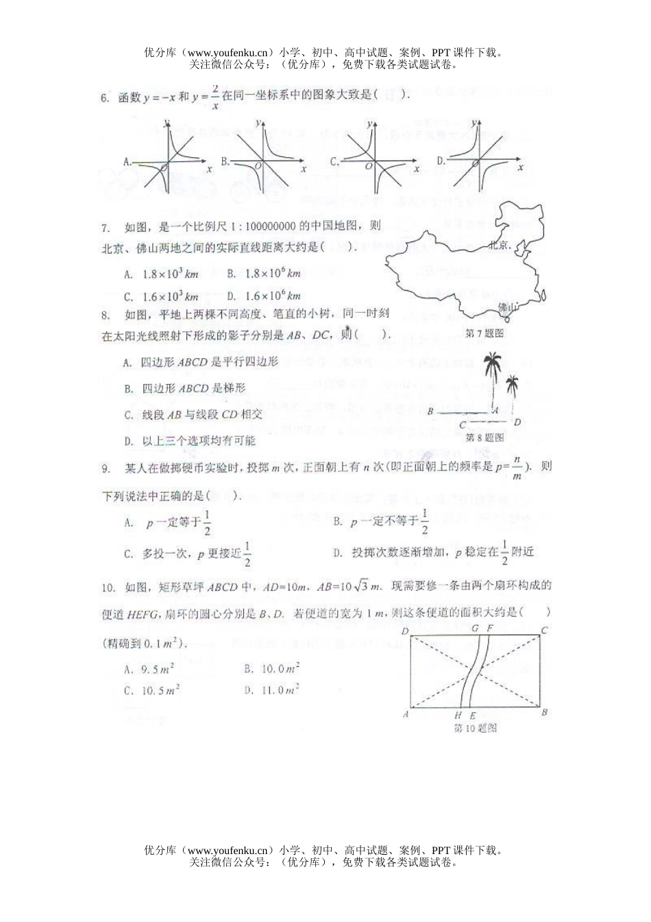 初中数学中考2006佛山市中考(实验区)答案试卷_第1页
