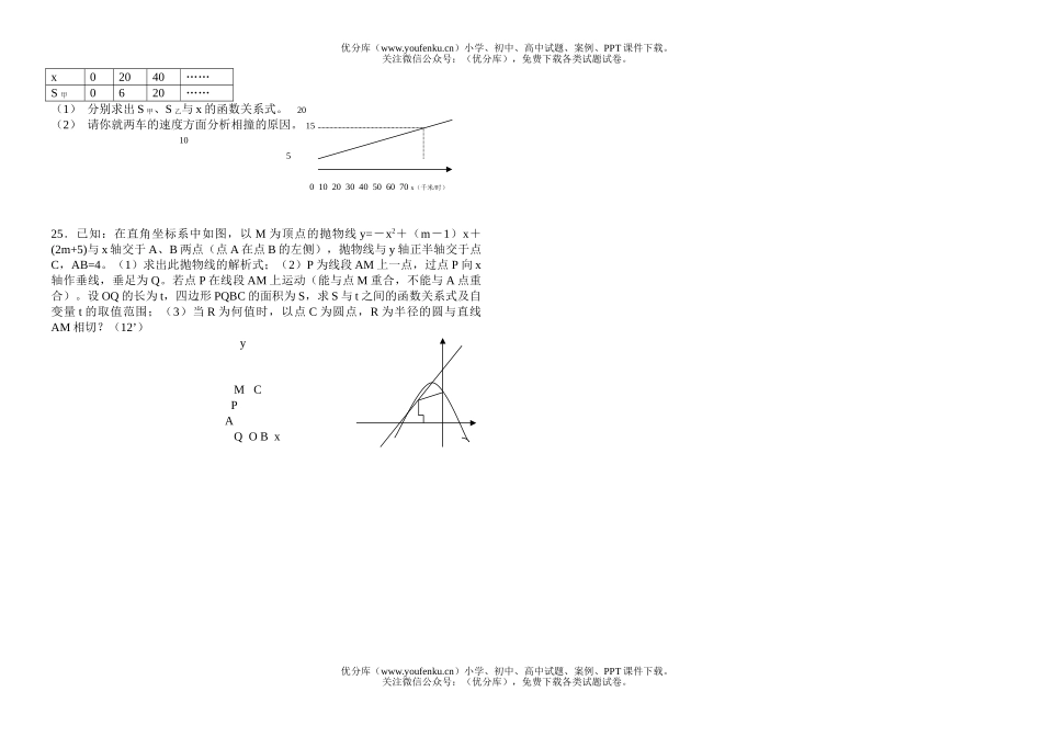 初中数学中考2006年中考模拟试卷_第3页