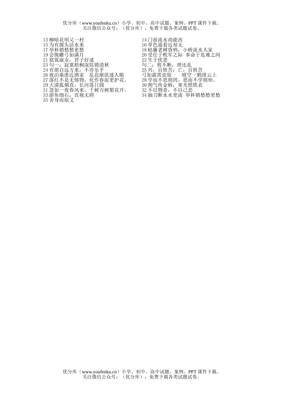 初中语文中考总复习基础百题试卷_第2页