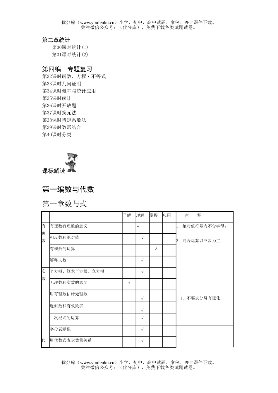 初中数学中考08中考备考第一轮编排试卷_第2页