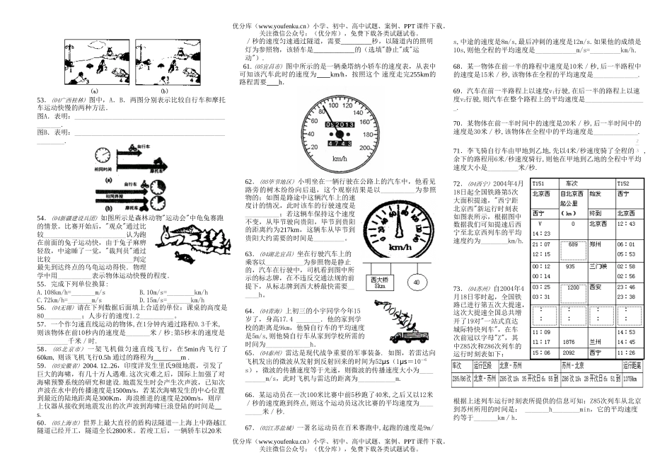 初中物理中考中考复习题专辑试卷_第3页