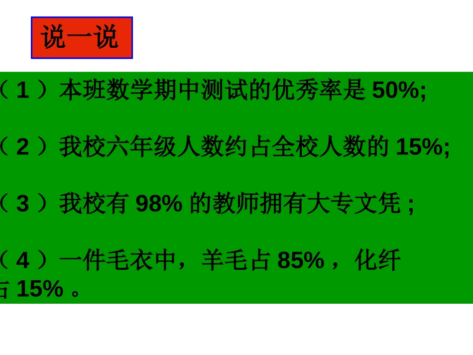 《生活中的百分数》PPT课件[人教版六年级数学上册]_第3页