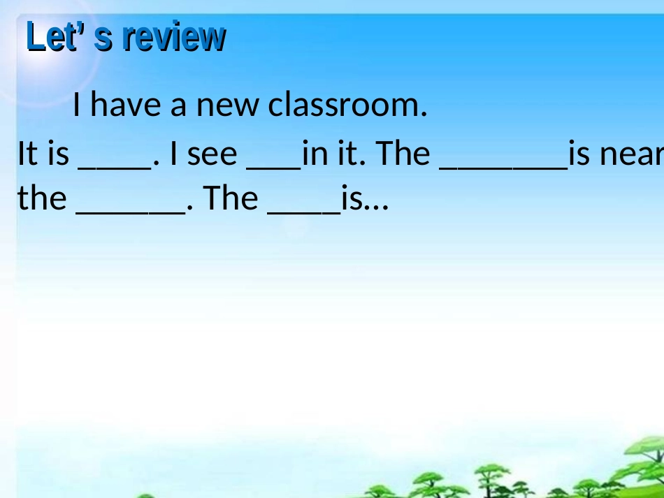 《Unit1 My classroom》第五课时PPT课件_第3页