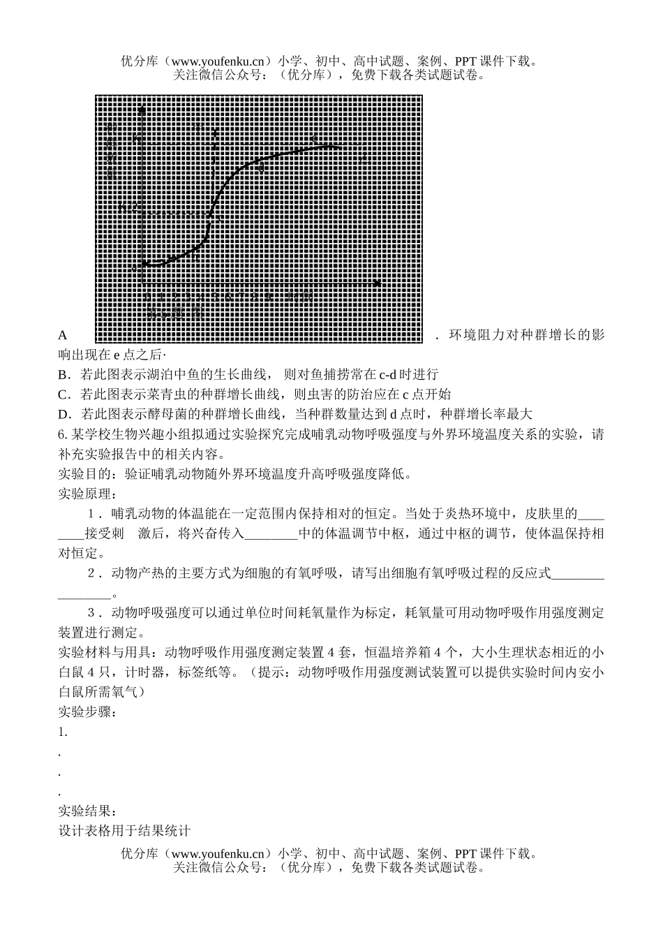 高中三年级生物高考强化训练12试卷_第2页