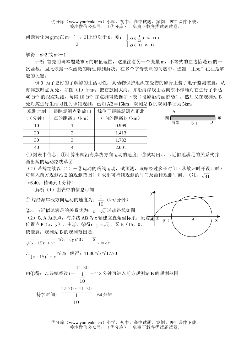 高考数学高考函数与方程的思想练习1试卷_第3页