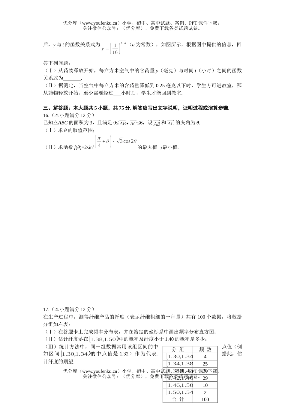 高考数学毕业招生全国统一考试2试卷_第2页