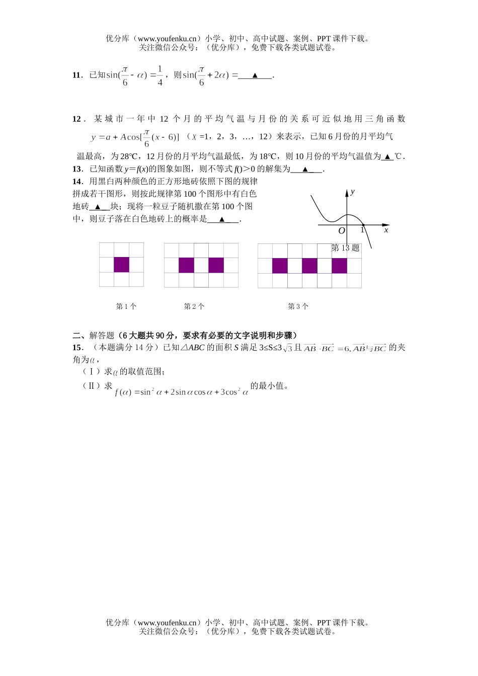 高考数学08届高考基础调研测试卷_第2页