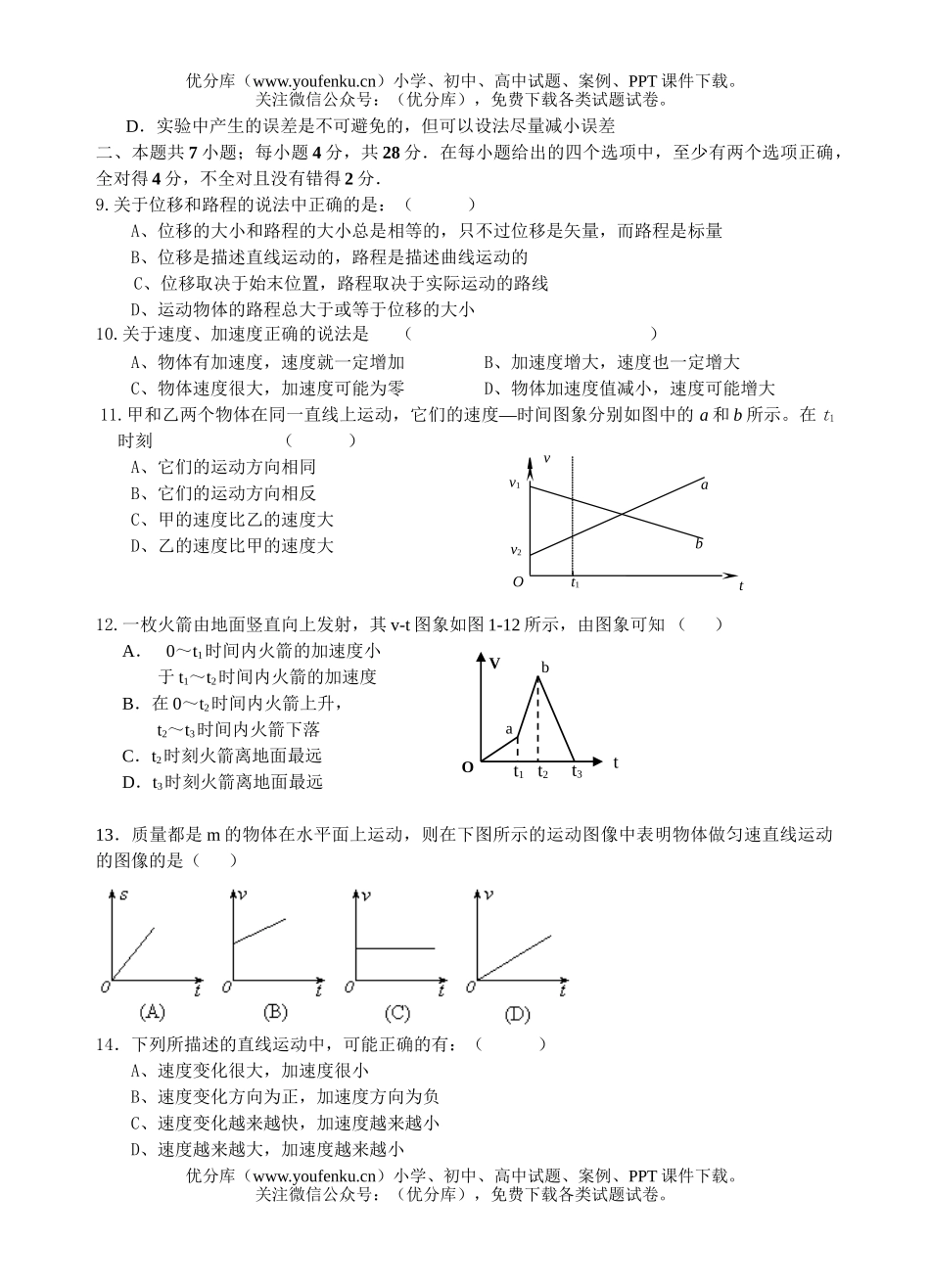高考物理高考复习试卷_第2页