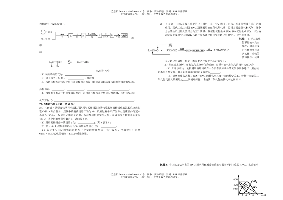 高考化学理科实验班高考强化模拟试卷_第3页