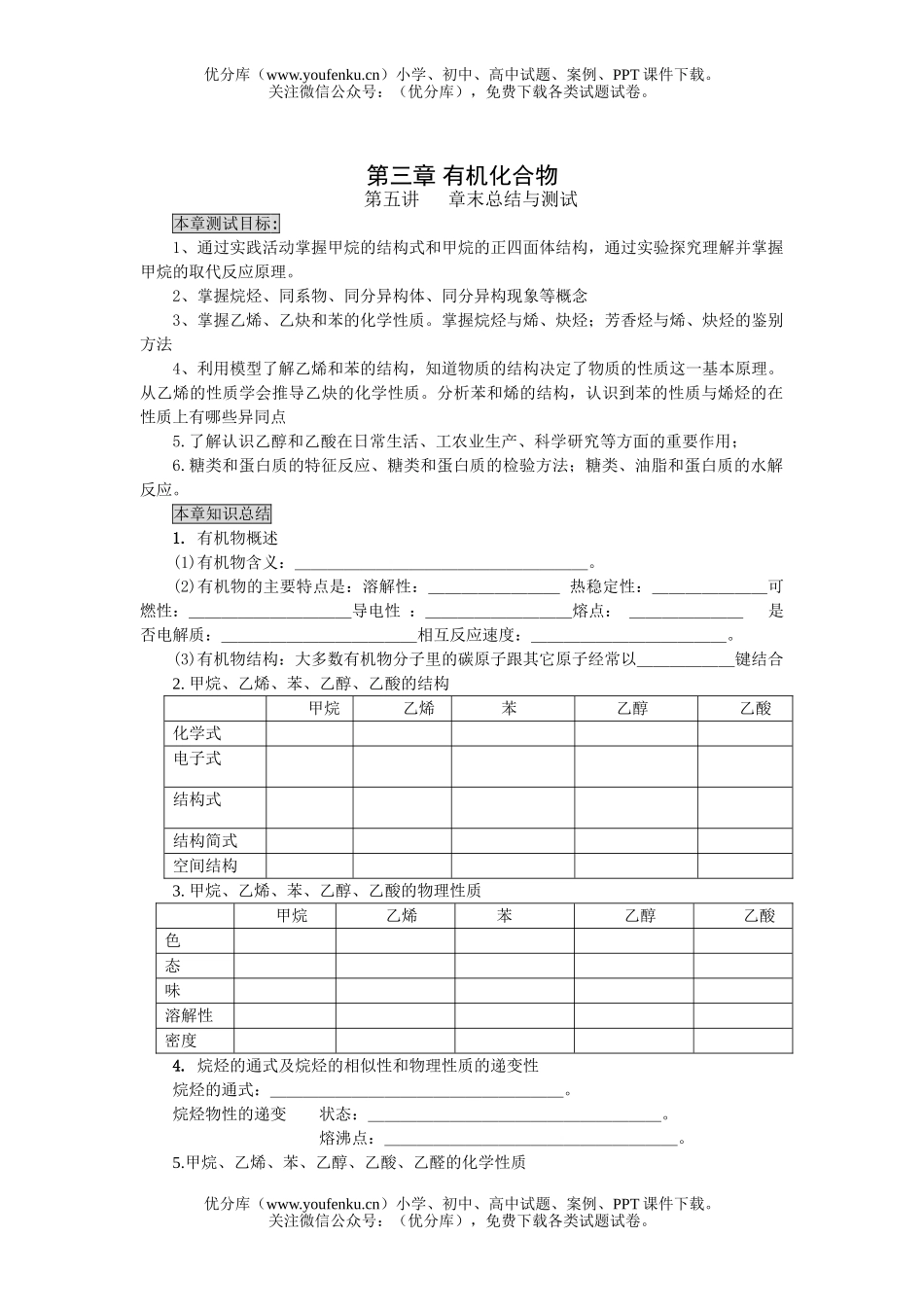 高考化学08高考有机化合物测试卷_第1页