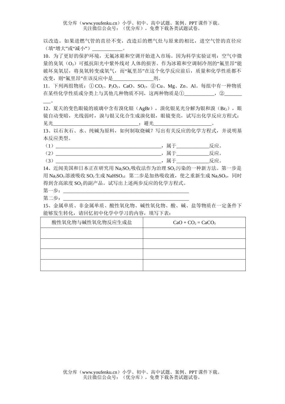 高考化学高考丰富多彩的物质训练2试卷_第2页
