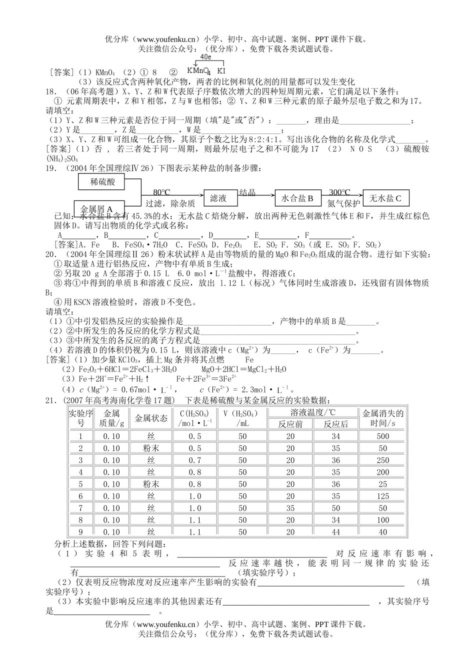 高考化学08届高考大纲理科综合题型示例试卷_第3页
