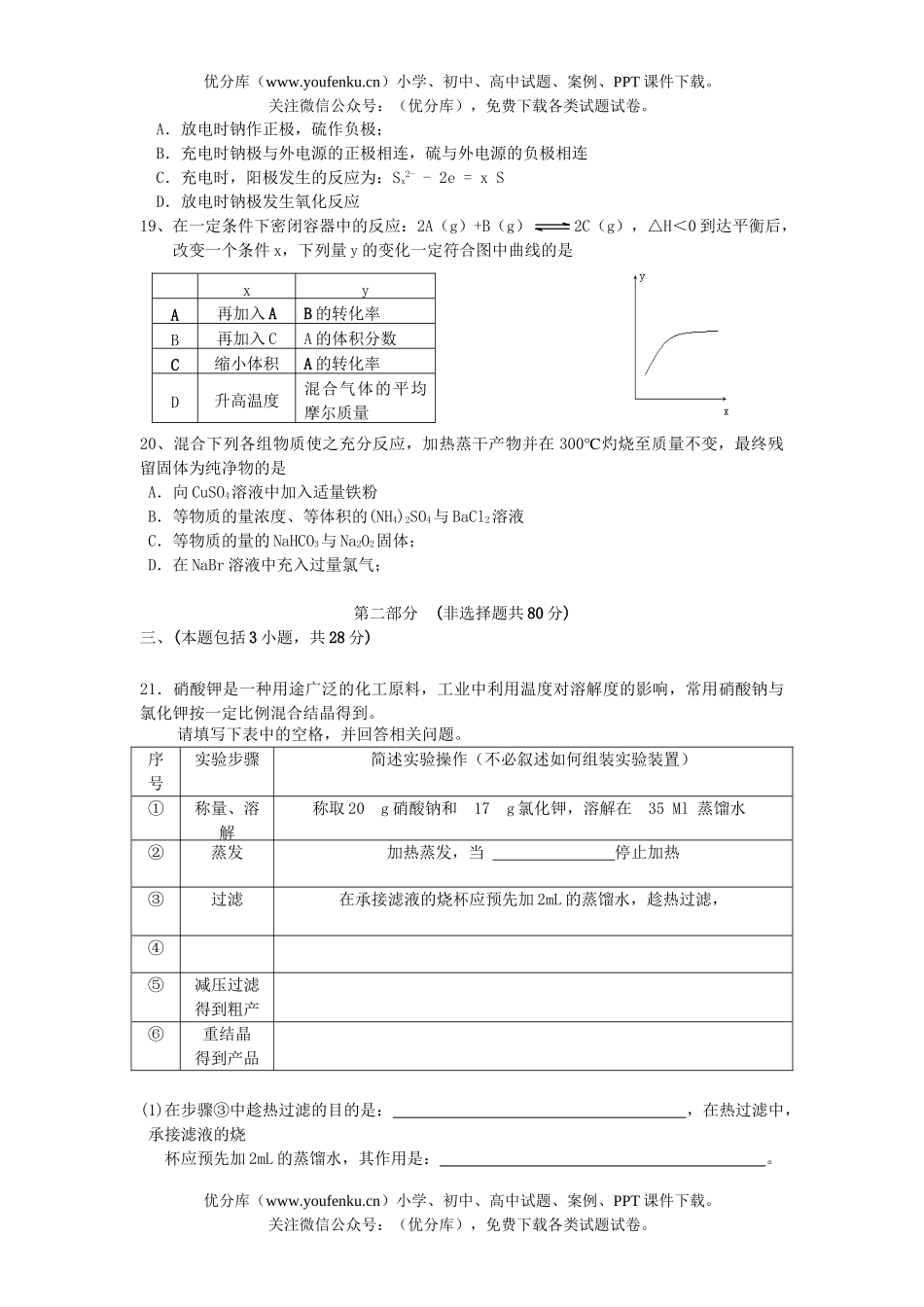 高考化学08届高考调研测试卷_第2页