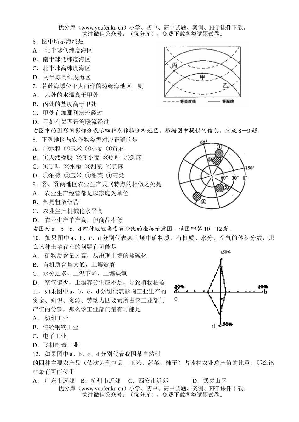 高考地理高考模拟冲刺试卷_第2页