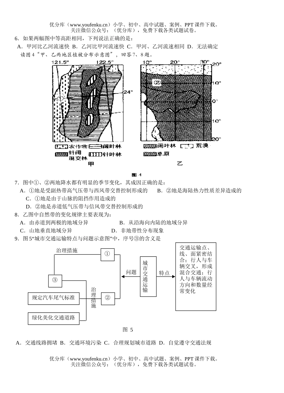 文科综合高文科综合测试卷_第2页