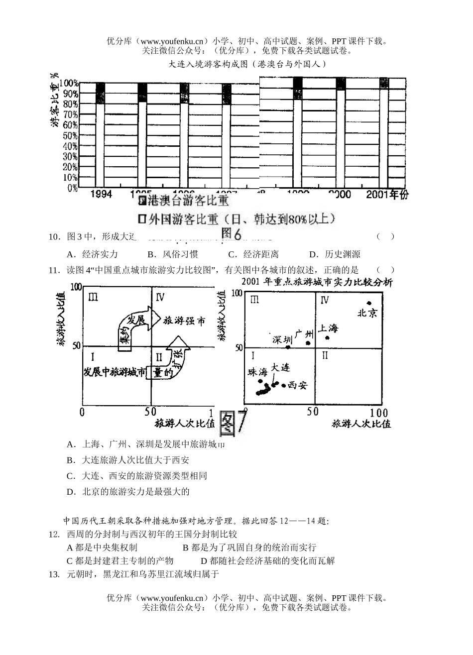 文科综合高文科综合测试卷_第3页