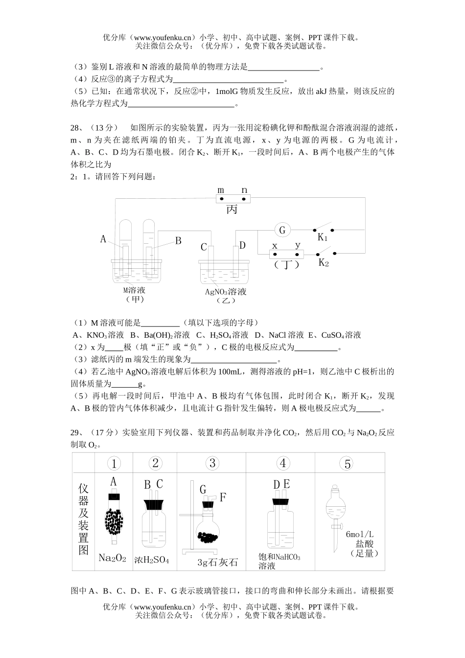 理科综合高考理科综合复习部分能力测试卷_第2页