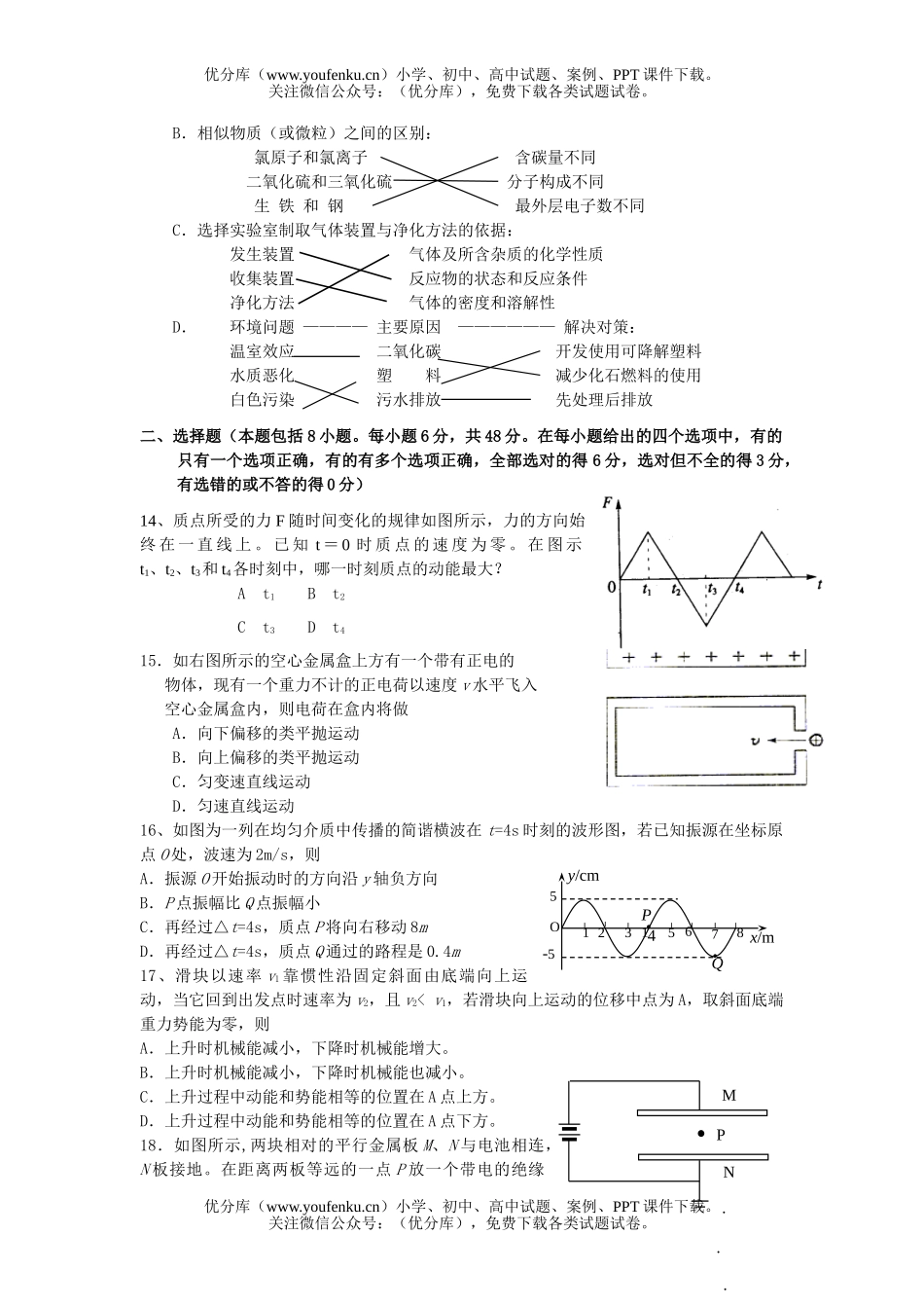 理科综合理科综合第三次月考试卷_第3页