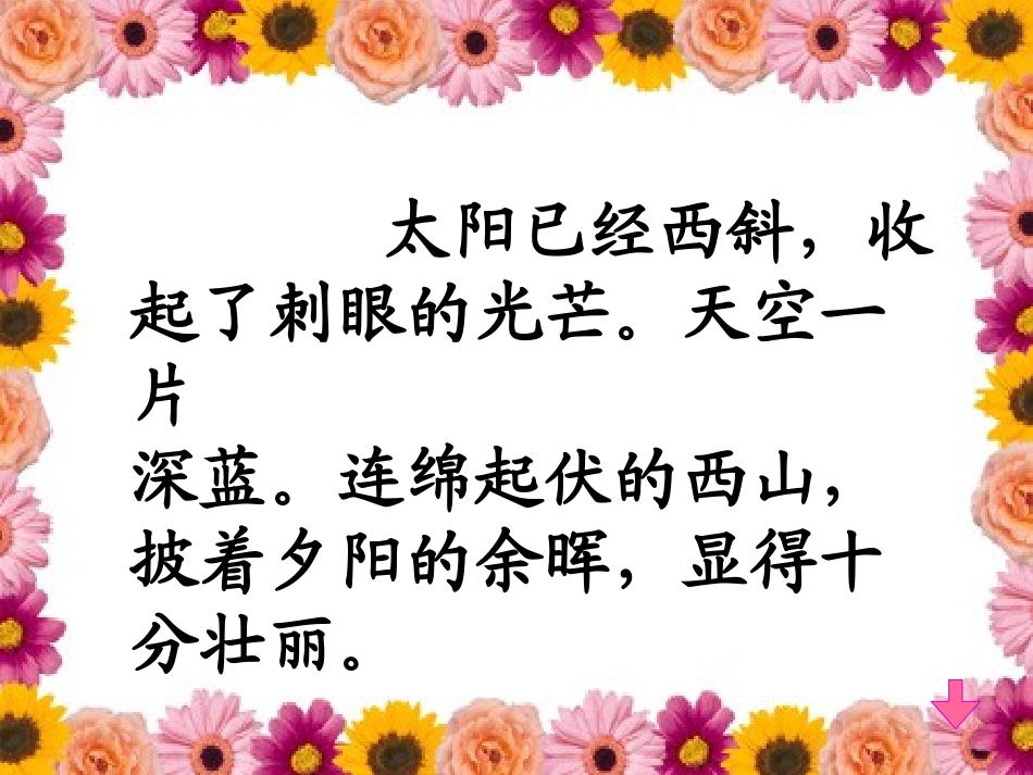 《夕阳真美》PPT课件[苏教版二年级语文上册]_第3页