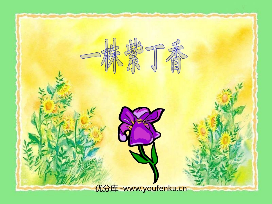 部编版二年级语文一株紫丁香PPT教学课件_第1页