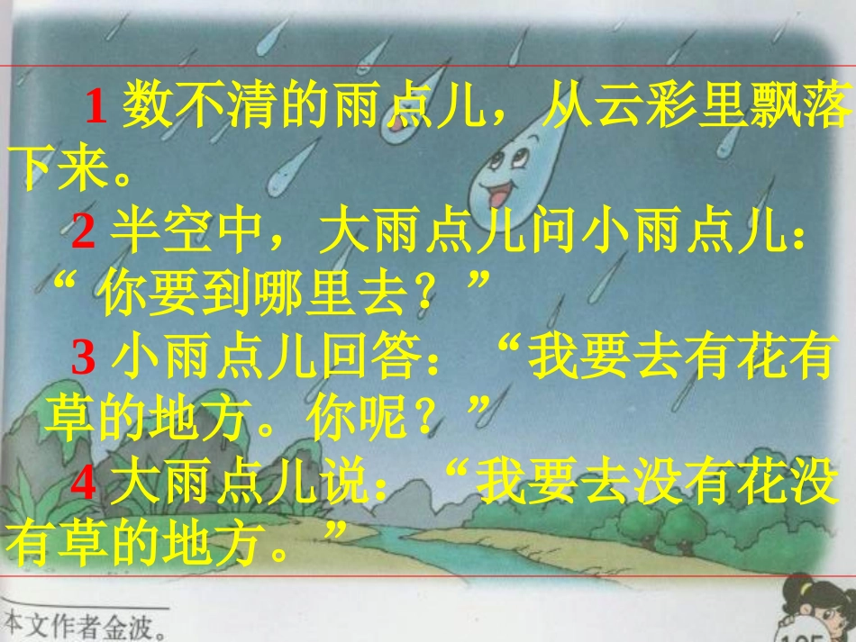 新课标《雨点儿》PPT课件[部编版一年级语文上册]_第3页