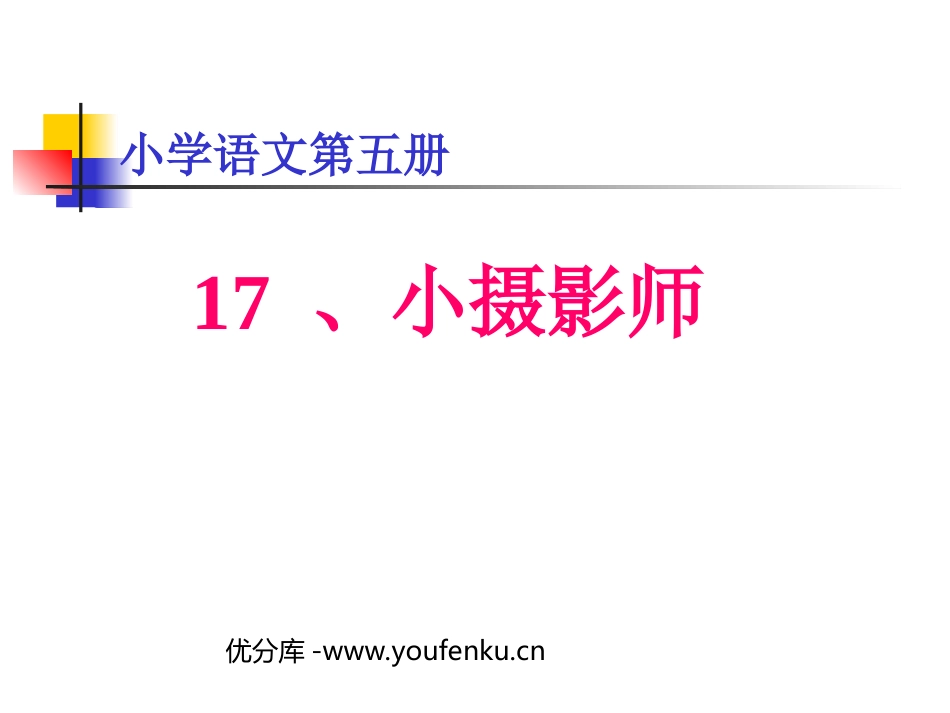 《小摄影师》PPT教学课件[部编版三年级语文上册]_第1页