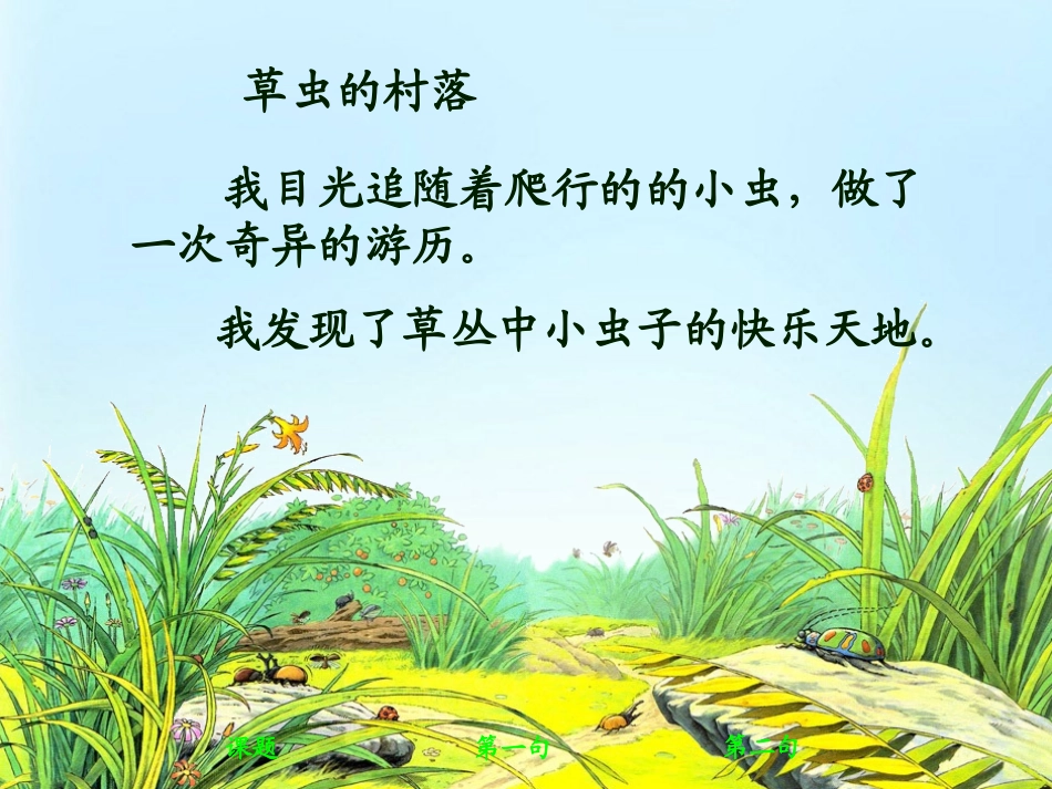 《草虫的村落》PPT课件[部编版六年级语文上册]_第2页
