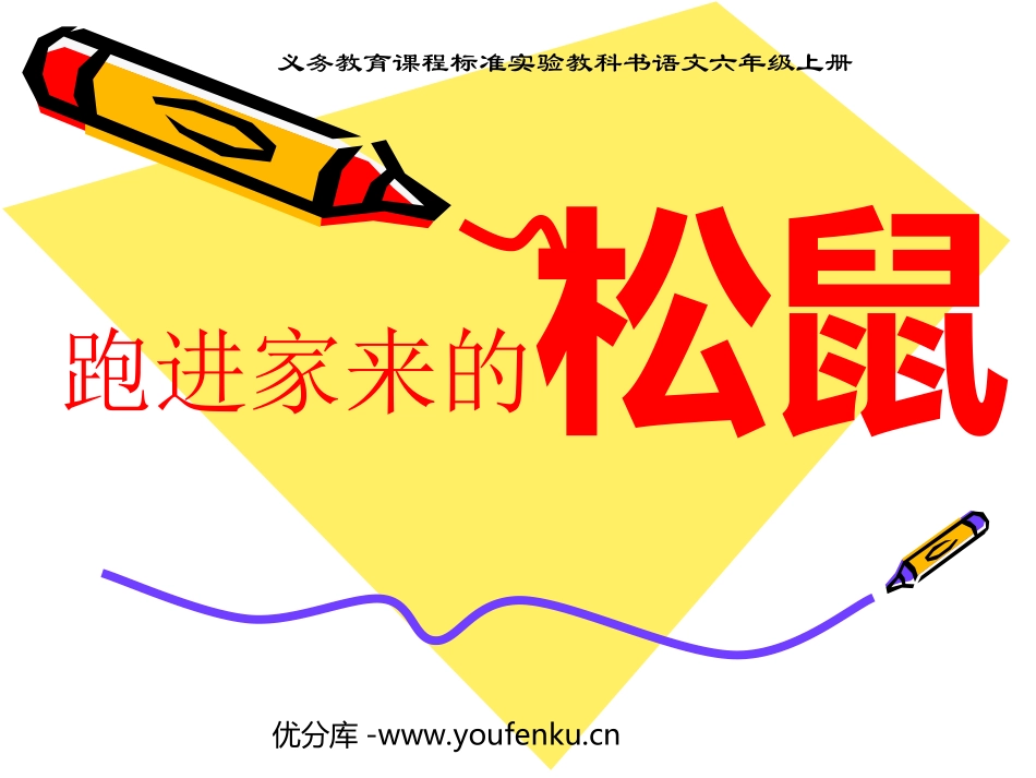 《跑进家来的松鼠》PPT课件[部编版六年级语文上册]_第1页