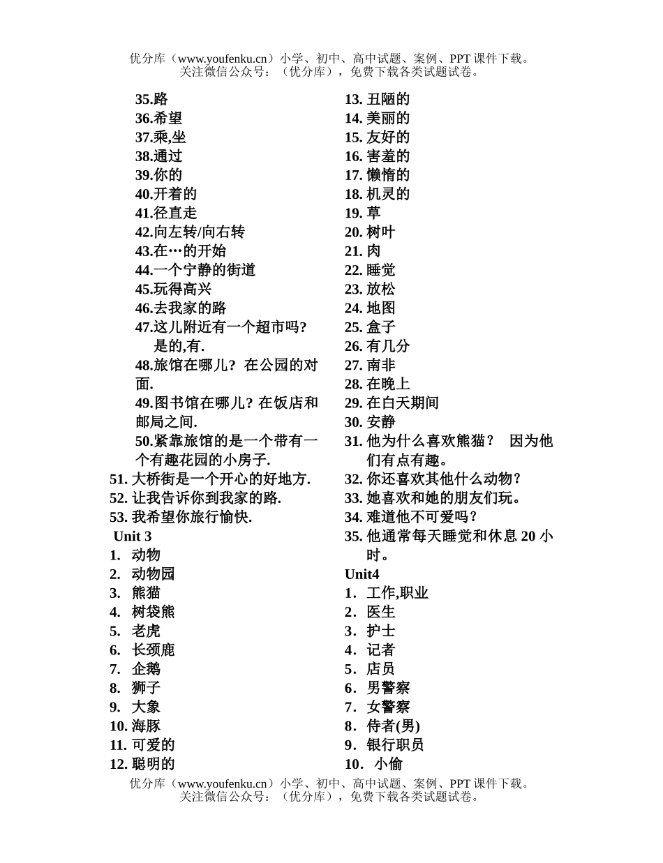 初中七年级英语第一二单元复习试卷_第2页