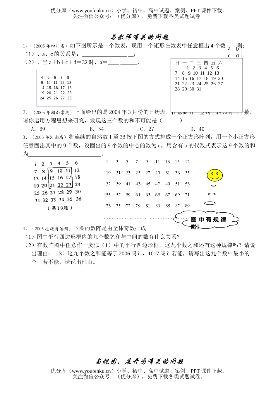 初中七年级数学(上)探索规律类 问题试卷_第3页