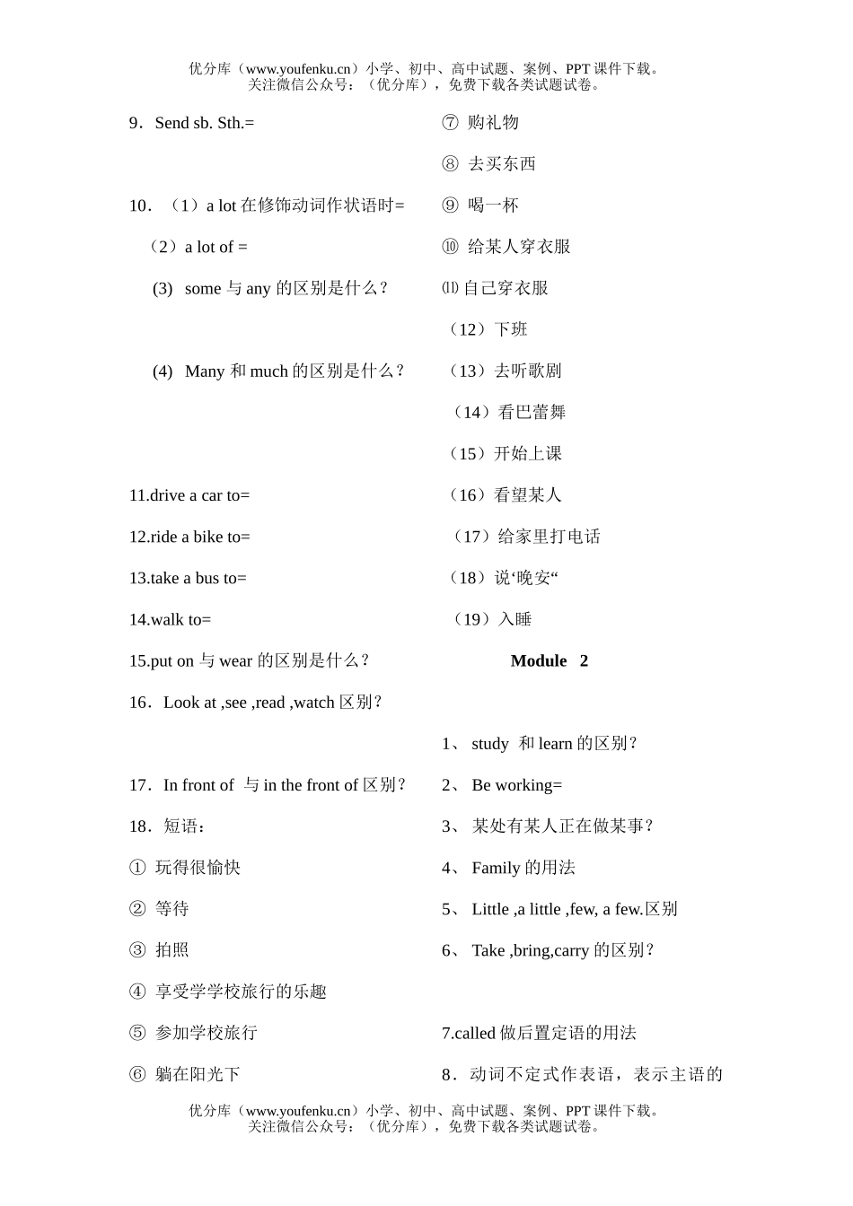 初中七年级英语下知识体系试卷_第2页