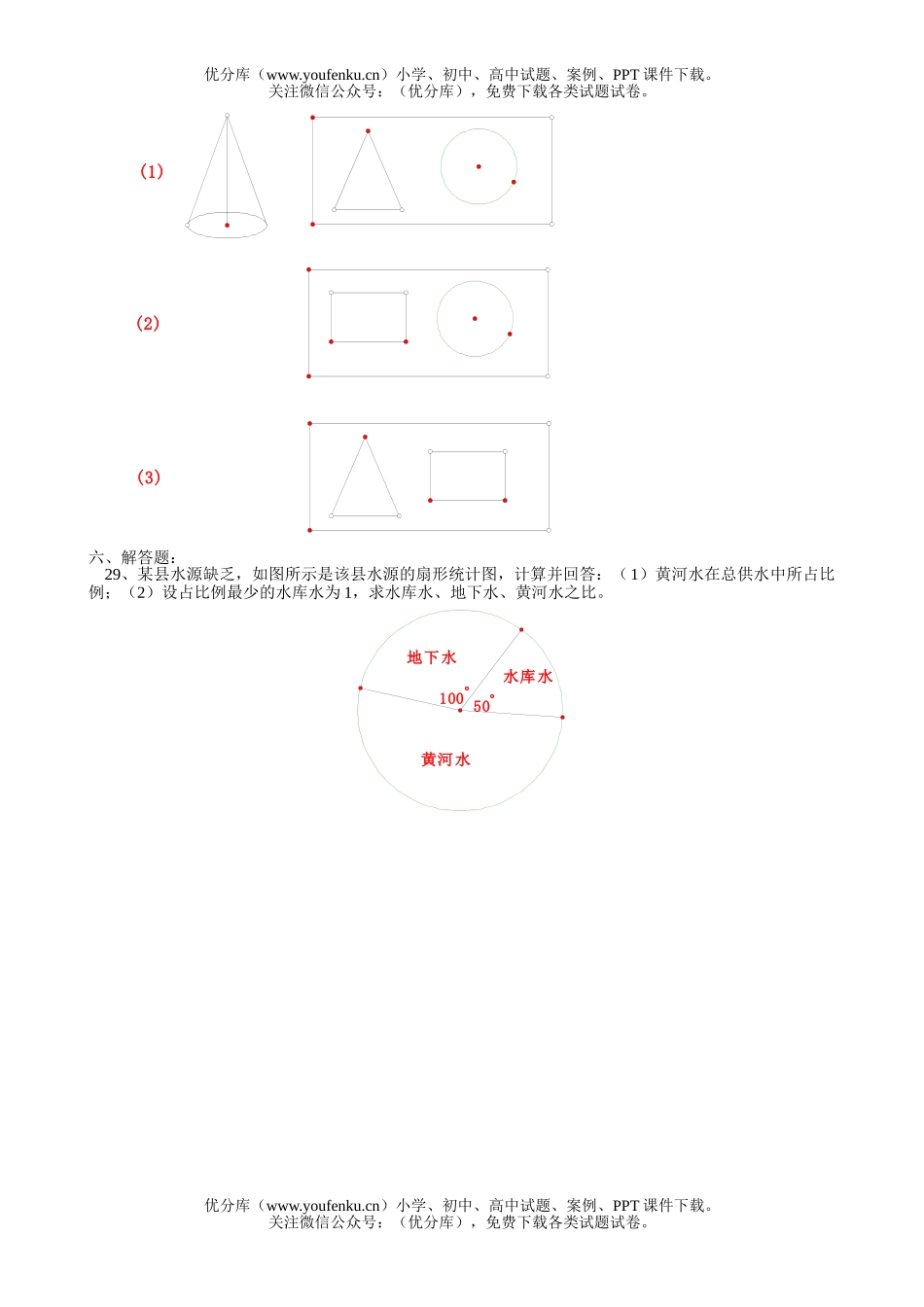 初中七年级数学(上)期末模拟试卷_第2页