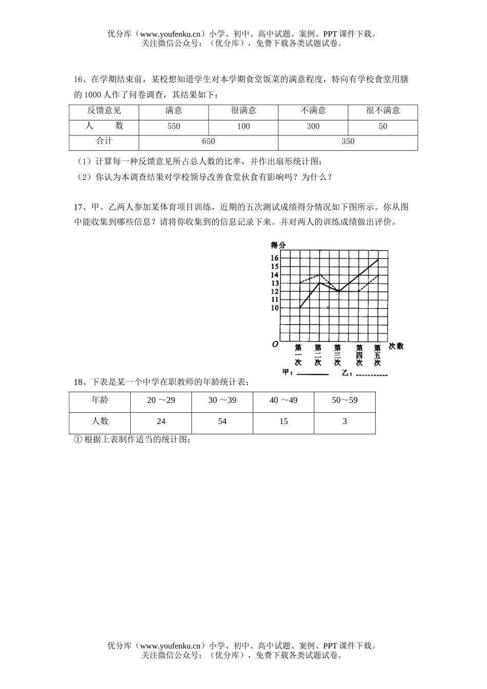 初中七年级数学数据收集试卷_第2页