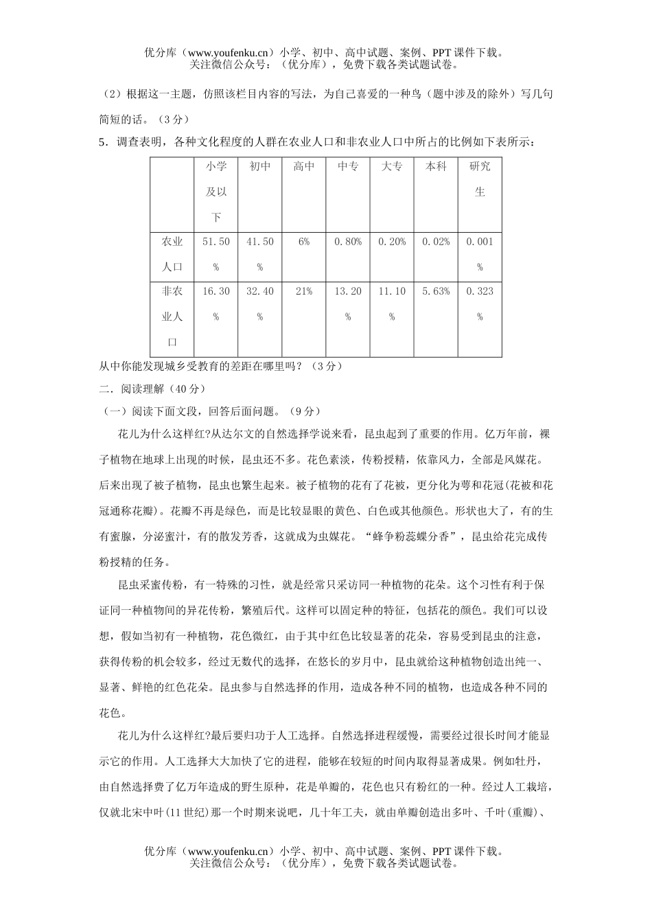初中八年级语文下册期中试卷_第1页