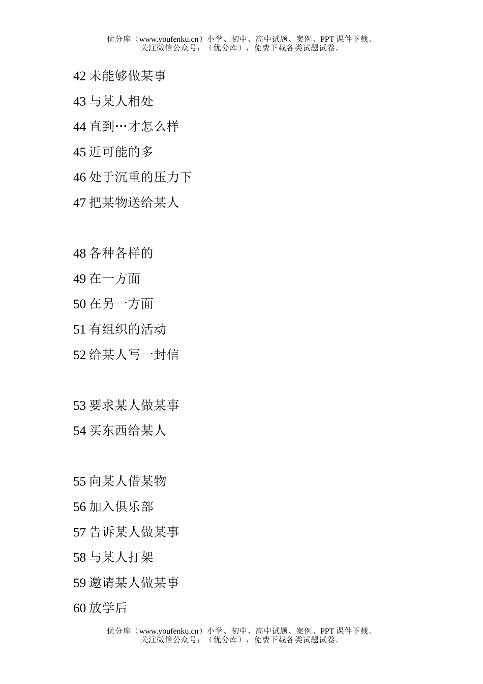 初中八年级英语新目标下学期unit2单词,词组,句子测验试卷_第2页