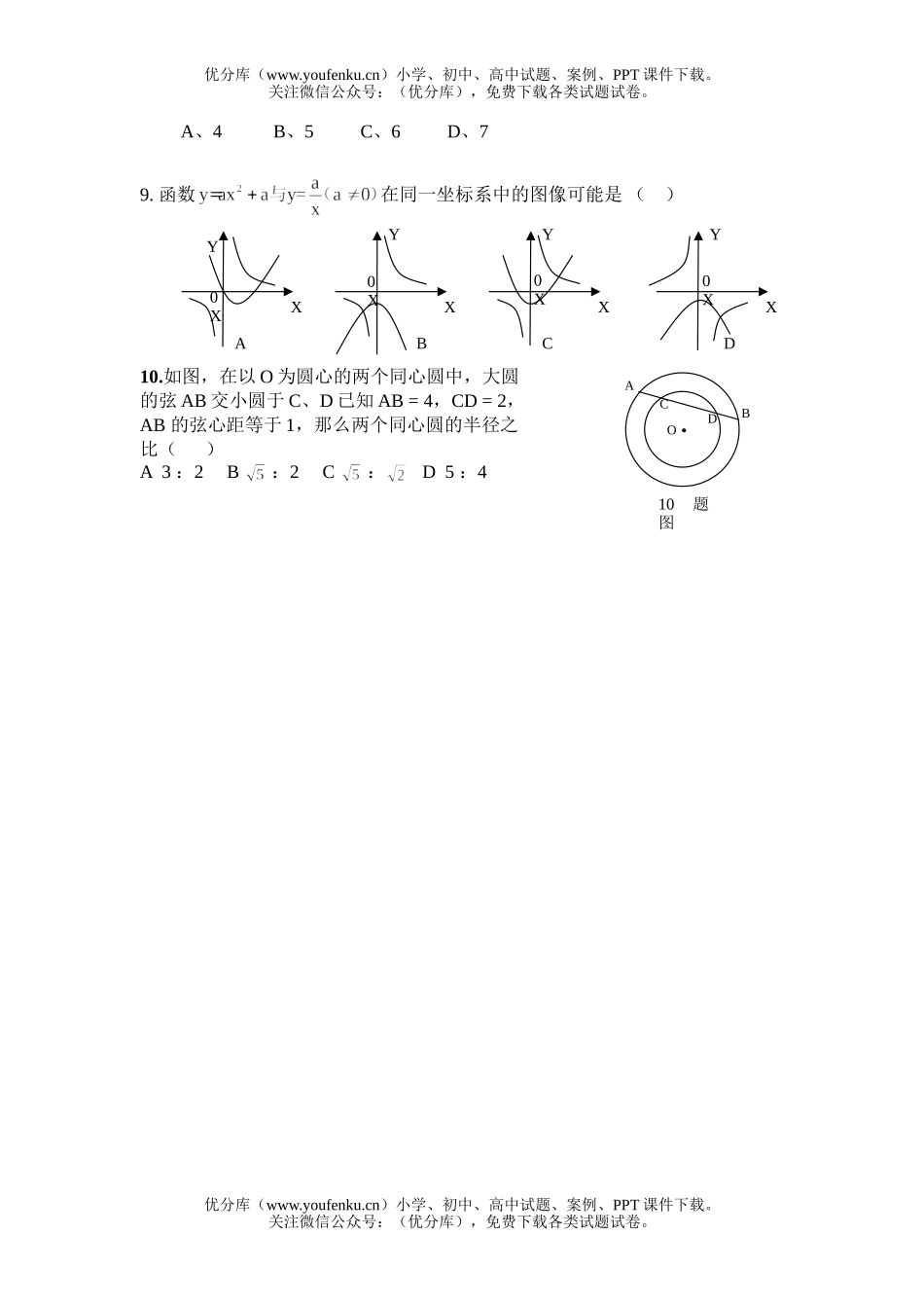初中八年级数学毕业考试(卷)试卷_第2页