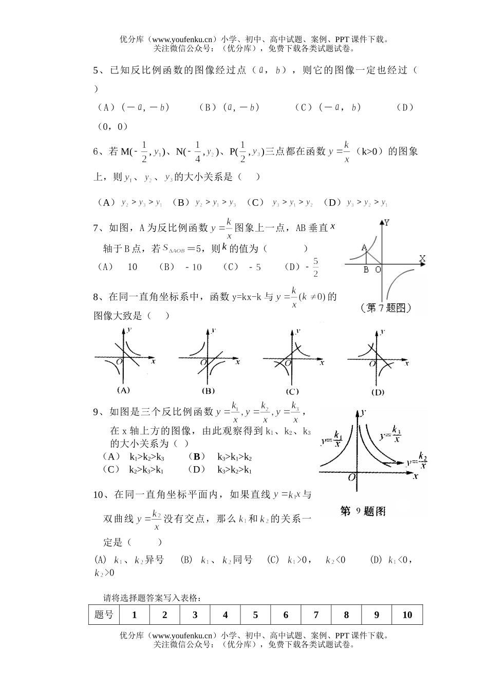 初中八年级数学第二学期阶段考试卷_第2页