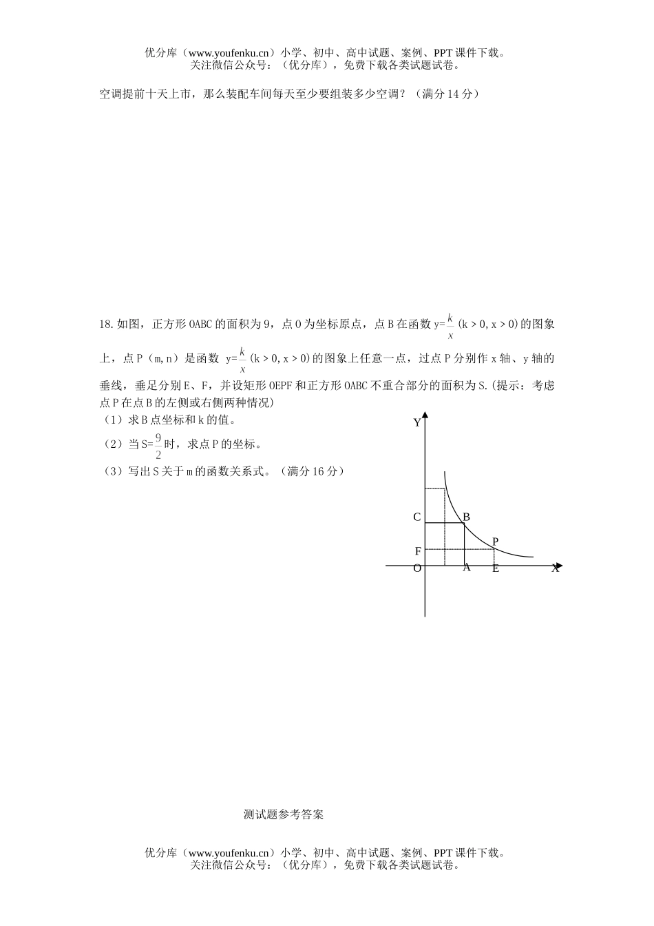 初中八年级数学下学期复习2试卷_第3页