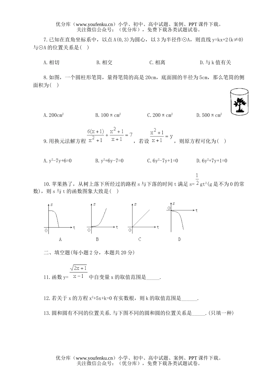 初中九年级数学锦州市中等学校招生考试及参考答案试卷_第2页