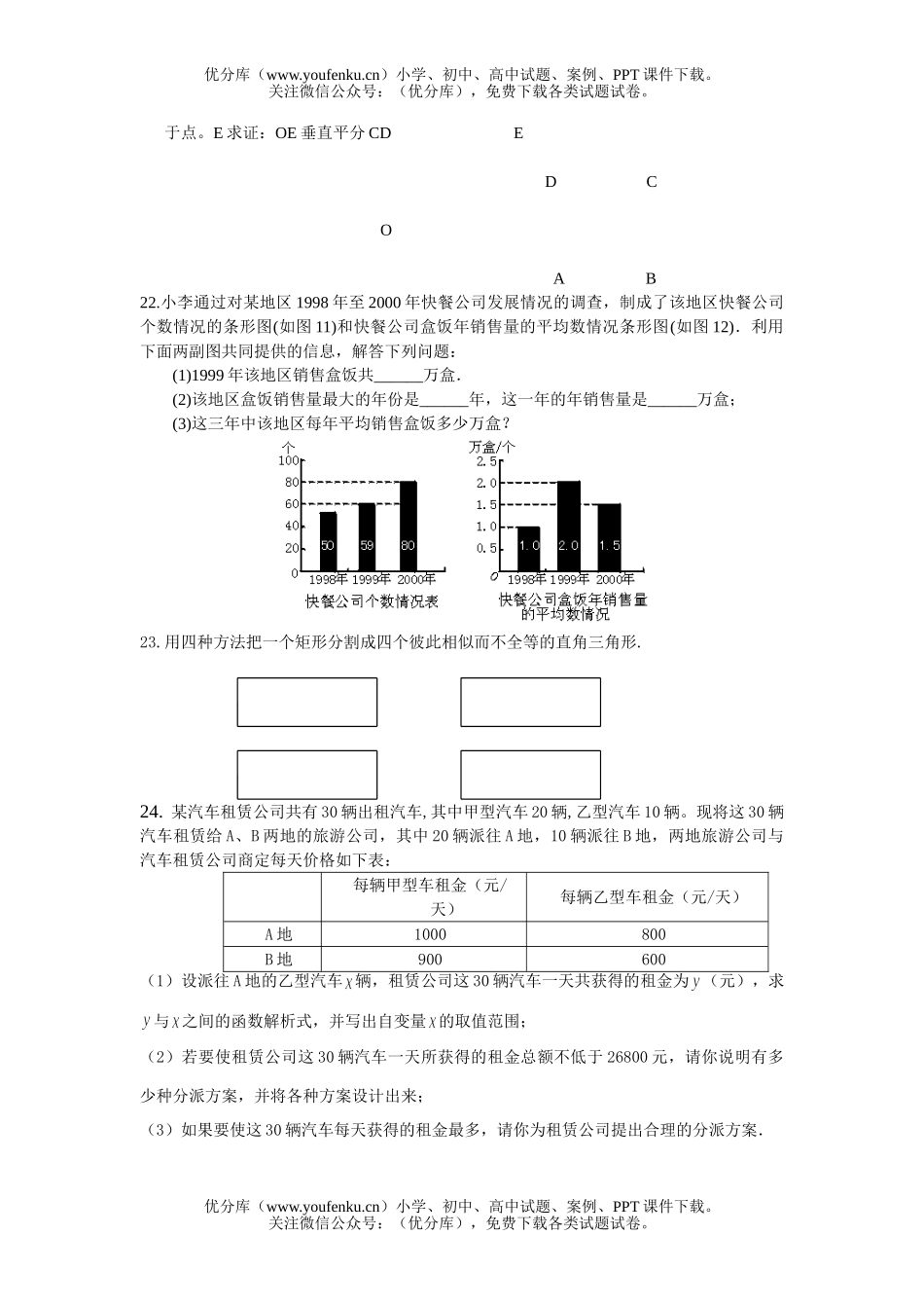 初中九年级数学[下学期]试卷_第3页