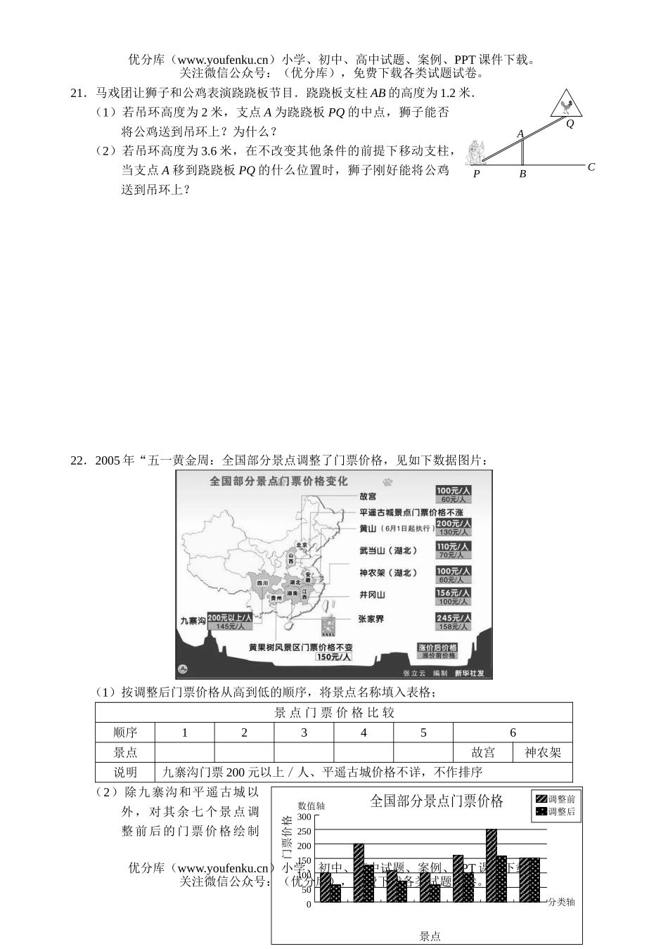 初中九年级数学2006年嘉兴市毕业生学业考试及答案试卷_第3页