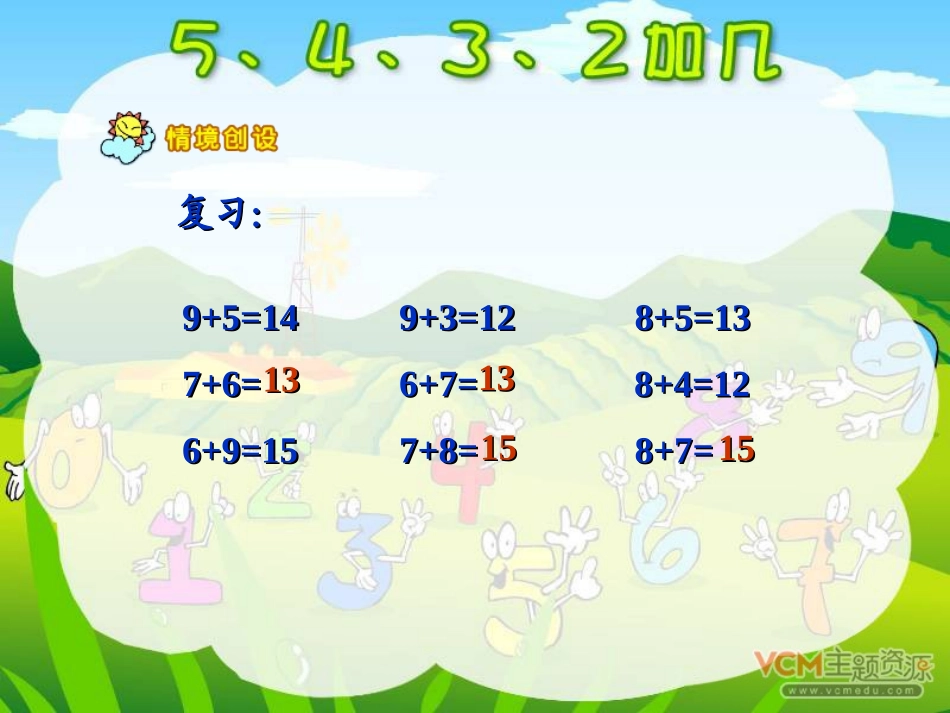 《5、4、3、2加几》PPT课件[人教版一年级数学上册]_第2页